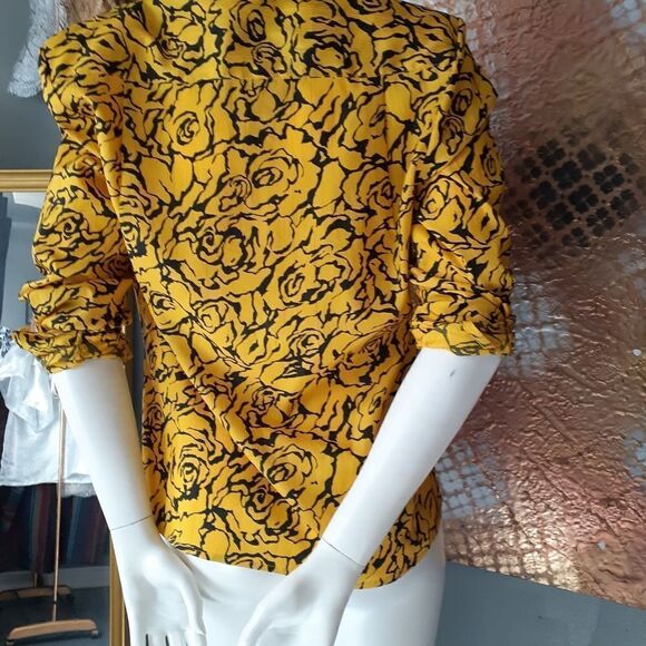 Vintage Abstract Print Button Down Shirt - Picture 9 of 11